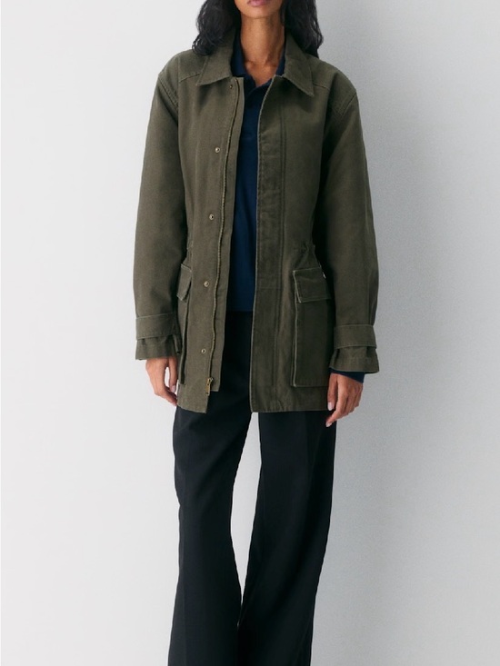 Aritzia Jackets & Blazers - Aritzia Olive Green Utility Jacket with Front Flap Pockets